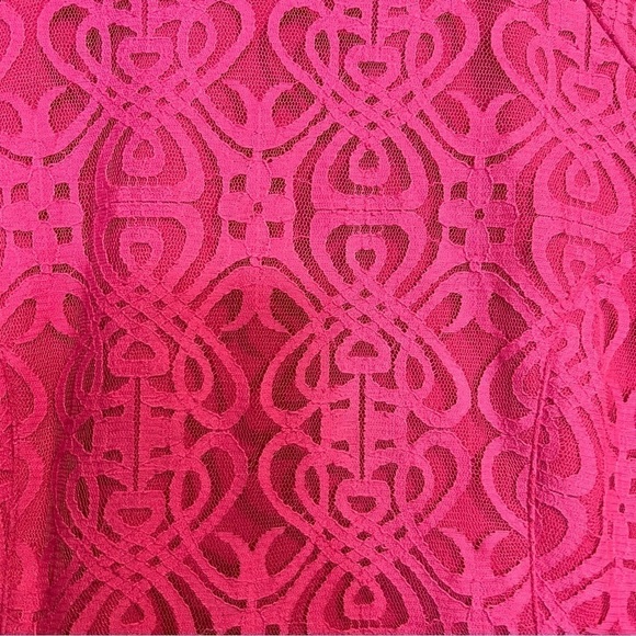 Mink Pink Lace Lined Capped Sleeve Dress, Size Large - Picture 3 of 8